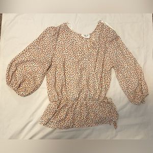 Sienna Sky Orange Floral Blouse